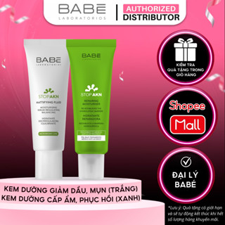  Kem Dưỡng Ẩm Giảm Mụn Kiểm Soát Dầu BABE Stop AKN Mattifying   Repairing Moisturiser 50ml 