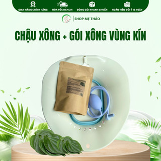 CHẬU XÔNG + GÓI XÔNG VÙNG KÍN ( CÓ CHE TÊN SP)
