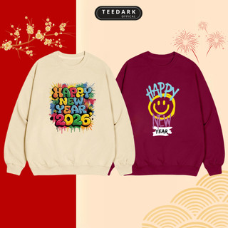  Áo Sweater Unisex By TEEDARK BST SNP Merry Chất Nỉ Dày Dặn Phù Hợp Dịp Giáng Sinh 