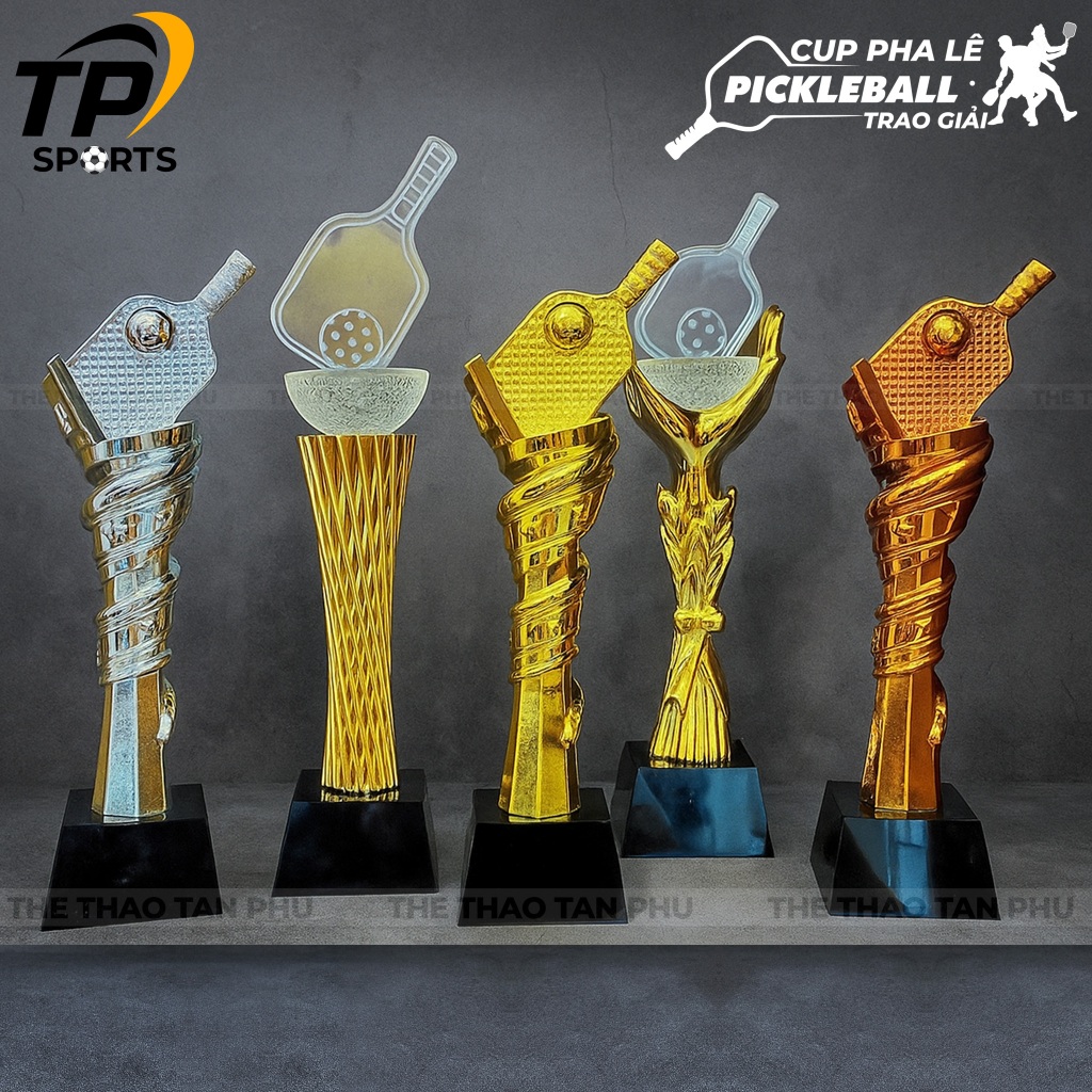 Cúp Pha Lê Pickleball Hàng Loại 1 Cúp Pickleball Đẹp Sang Trọng Cầm Nặng Tay