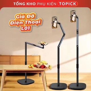  Giá Đỡ Điện Thoại L01 Giá Đỡ Cây Treo Bằng Kim Loại Cao 1m6 - Hỗ Trợ Quay Video Livestream - TOPICK 