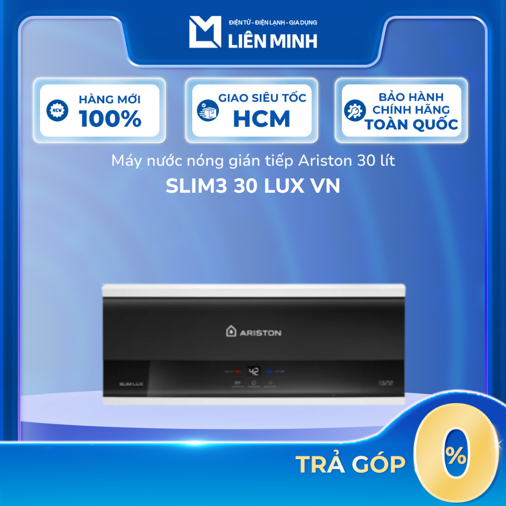 Máy Nước Nóng Gián Tiếp Ariston SLIM3 20 LUX VN ( 20 Lít) / SLIM3 30 LUX VN ( 30 Lít)