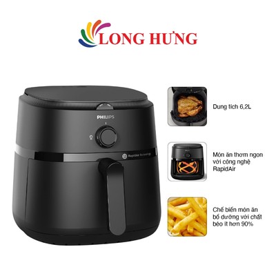 Nồi chiên không dầu Philips 6.2 lít NA130/00 - Hàng chính hãng