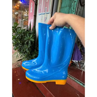 ủng đi mưa,làm vườn chống nước chống trơn trượt xanh đế vàng 06vs