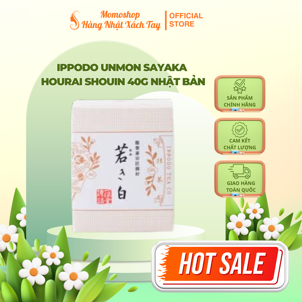 Ippodo Unmon Sayaka Hourai Shouin 40g Nhật Bản – Bột Matcha Cao Cấp Wakakishiro/Ikuyo/Kan no Shiro