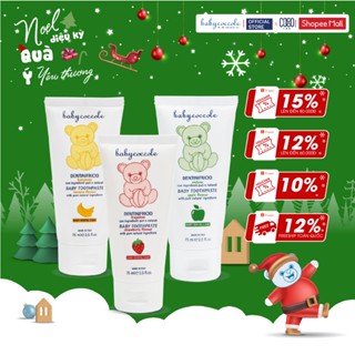  Kem đánh răng cho bé Babycoccole trẻ em nuốt được 30ml 75ml 
