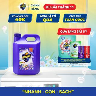  Nước Giặt Xả SWAT 5in1 Hương Romantic Luxury Can 5Kg 