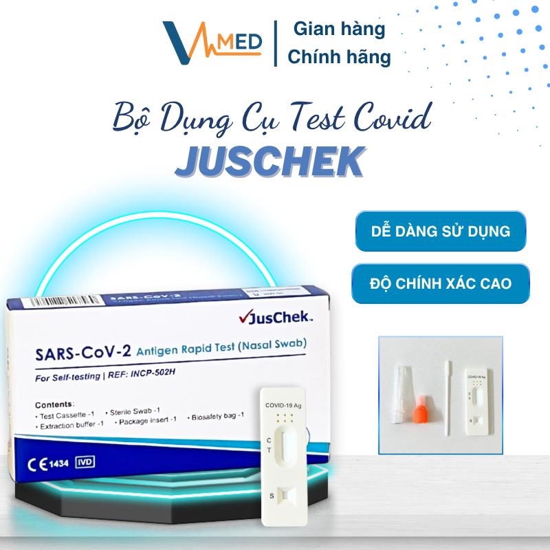 Combo 3 Que test Covid 19 SARS-CoV-2 độ chính xác cao, test nhanh Covid tại nhà