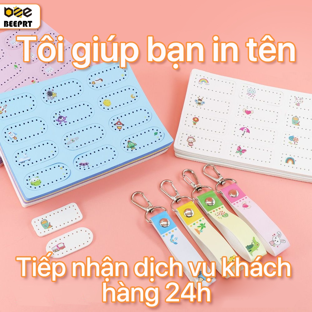 Nhận Đặt In Móc Khóa, Nhãn Dán Tên PU Theo Yêu Cầu - Thiết Kế Sáng Tạo, Mẫu Mã Đa Dạng Và Độ Bền Lâu