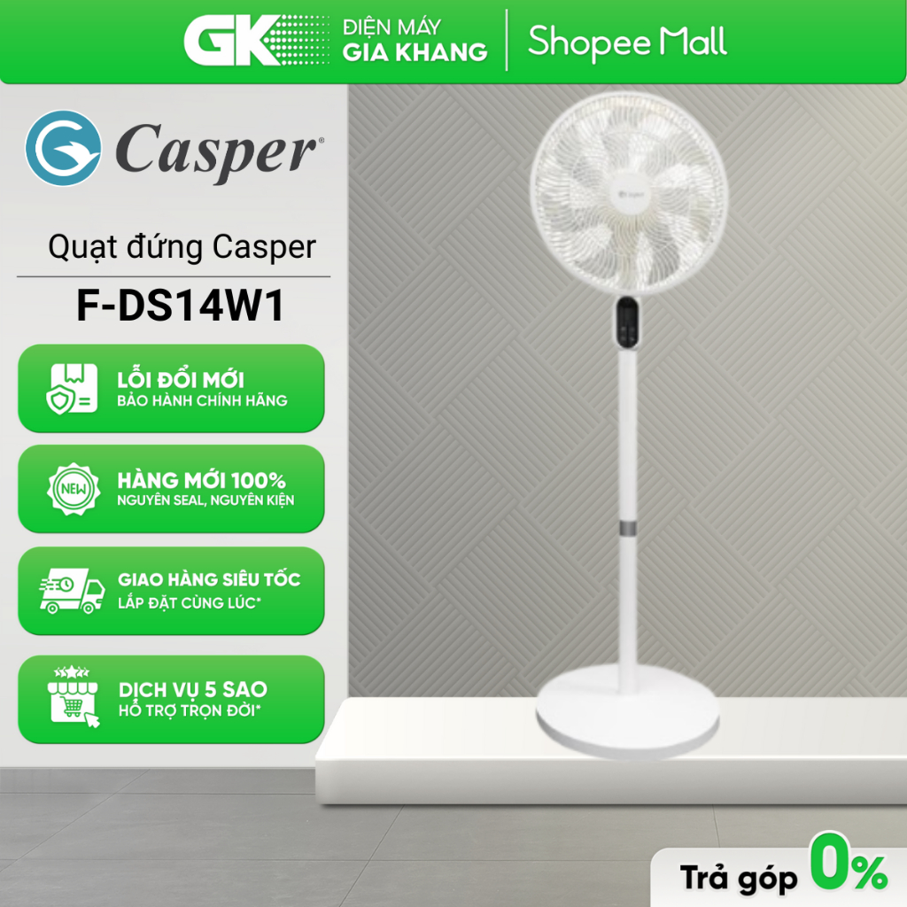 F-E16G1 | F-D14W1 | F-DR14W1 | F-DS14W1 - Quạt Đứng Casper [Toàn Quốc]