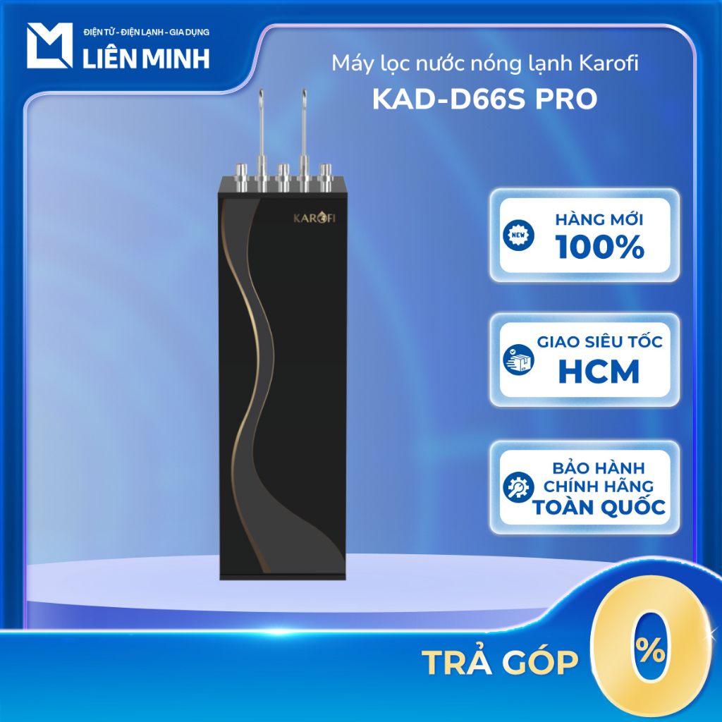 [Shopee - Lắp đặt 0Đ HN HCM] KAD-D66S PRO || KAD-D66S - Máy Lọc Nước Nóng Lạnh Karofi