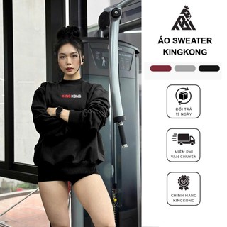  Áo Sweater KingKong Nam Nữ Chất Nỉ Unisex In Chữ KINGKONG - Local Brand TB KINGKONG SPORT WEAR 