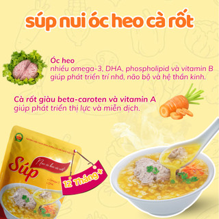 Súp Nui Óc Heo Cà Rốt Cây Thị 260g