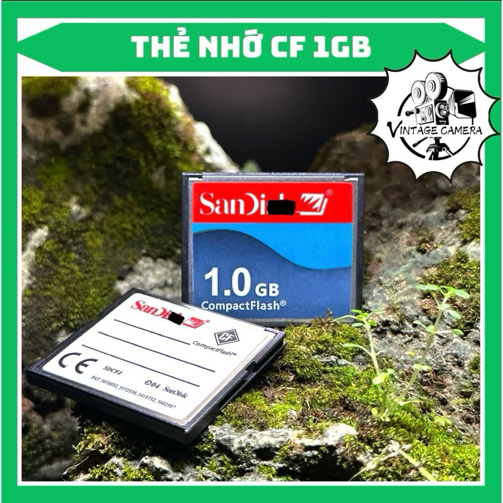 Thẻ nhớ CF 1GB SANDISK / Thẻ nhớ CF cho máy CNC / Thẻ nhớ chạy chương trình máy CNC, Thẻ nhớ CF máy 