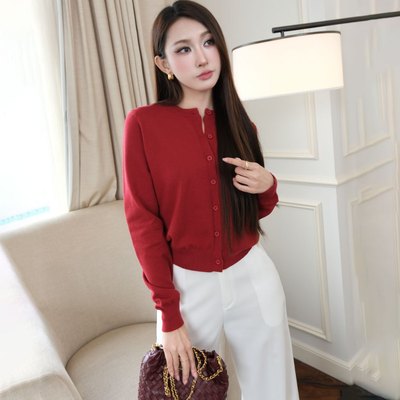 Áo Cardigan Dệt Kim GILLEE Áo Khoác Len Chất Liệu Mềm Mại Thoải Mái Phong Cách Tiểu Thư Thanh Lịch FAH087