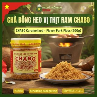   01.01  Chà Bông Heo CHABO Vị Thịt Ram | Thơm Ngon Đậm Đà Ăn Kèm Cơm Xôi  200g  