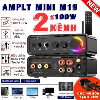  Amply Bluetooth M19BT Mini Âm Ly Công Suất 1X 200W 2 KÊNH Bluetooth 5.0 Âm Thanh Mạnh Mẽ,Bộ khuếch đại công suất 