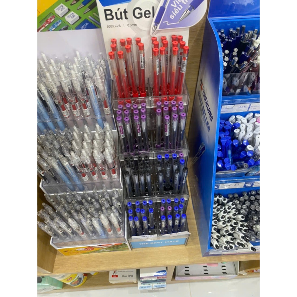 Bút Gel 6600S-VS Deli, viết mực gel King 0.5mm