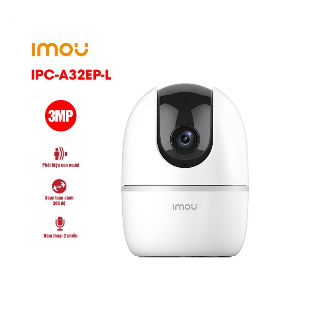 Camera wifi trong nhà chính hãng Imou C32EP,A32EP,A52EP,GK2CP-4C0WR,S2XP-6M0WED/10M0WED Bảo hành 24T