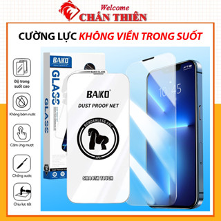 Kính Cường Lực Iphone 16 pro max  không viền 16plus 17 Pro max 15 pro max 15 plus 14 pro Full Màn trong suốt[BK-Trắng]