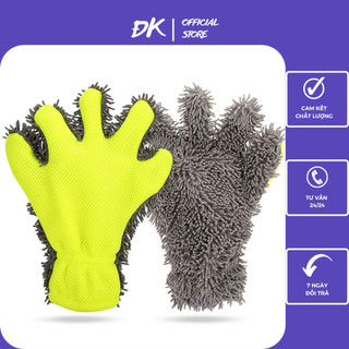 Găng Tay Rửa Xe Ô Tô Xe Máy Chuyên Dụng Sợi Microfiber Mềm Mịn Tạo Nhiều Bọt Gia Dụng ĐK