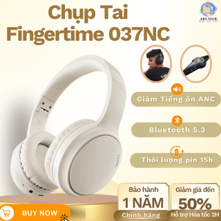 Chụp Tai  Không Dây Fingertime 037NC Bluetooth 5.3 – Giảm Tiếng Ồn Chủ Động, Âm Thanh Sống Động|