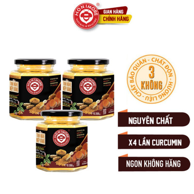 Combo 3 hũ Tinh nghệ nếp vàng Honimore Natural & Healthy 200g/hũ