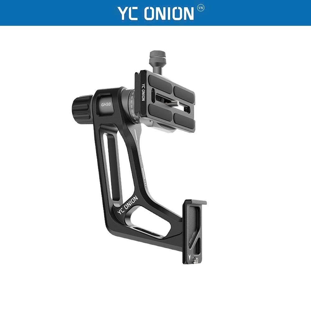 YC Onion Litchi Gimbal Head GH38 bộ Adapter mở rộng chụp ảnh dọc Vertical kèm Plate