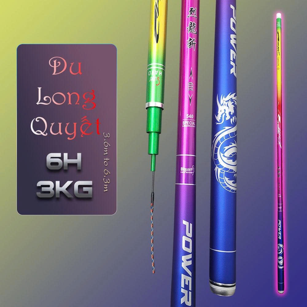 ( CHÍNH HÃNG ) Bảo Hành 1 Năm 1 Lóng  BiQuan - Du Long Quyết - 6H tặng kèm ngọn phụ-ĐẠI HÀNH FISHING