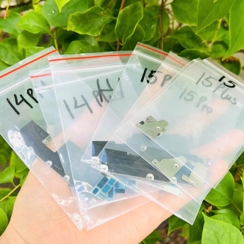 NẸP SẮT CHÂN PIN + NẸP MÀN HÌNH LCD DÀNH CHO ĐT14/14PLUS/14PROMAX/15/15PLUS/15PRO/15PROMAX (KHÔNG KÈ