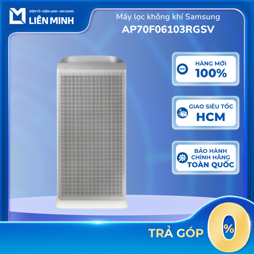 AP70F06103RGSV - Máy Lọc Không Khí  Samsung - Phù Hợp Phòng 60M2 - 60W - Bảo Hành Chính Hãng