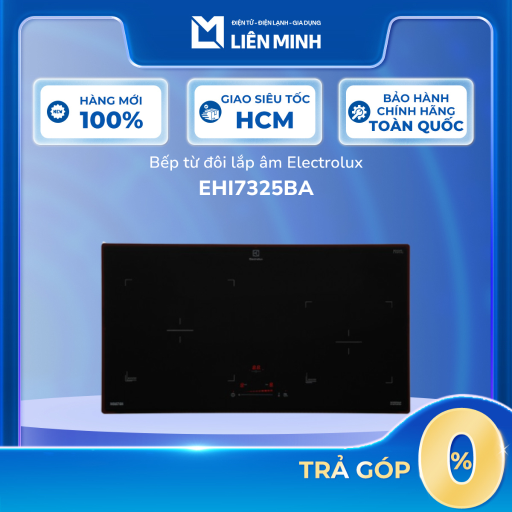 EHI7325BA - Bếp Từ Đôi Lắp Âm Electrolux - Công Suất 6000W - 2 Vùng Nấu - Bảo Hành Chính Hãng