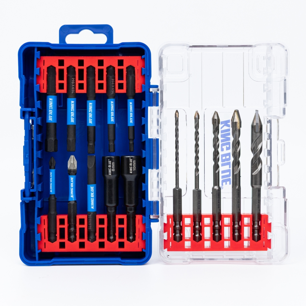 Bộ 15 chi tiết mũi khoan Kingblue KHF015