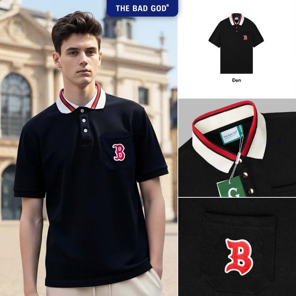 Áo Polo Nam Nữ The Bad God Noble Form Rộng Local Brand Unisex | BigBuy360 - bigbuy360.vn