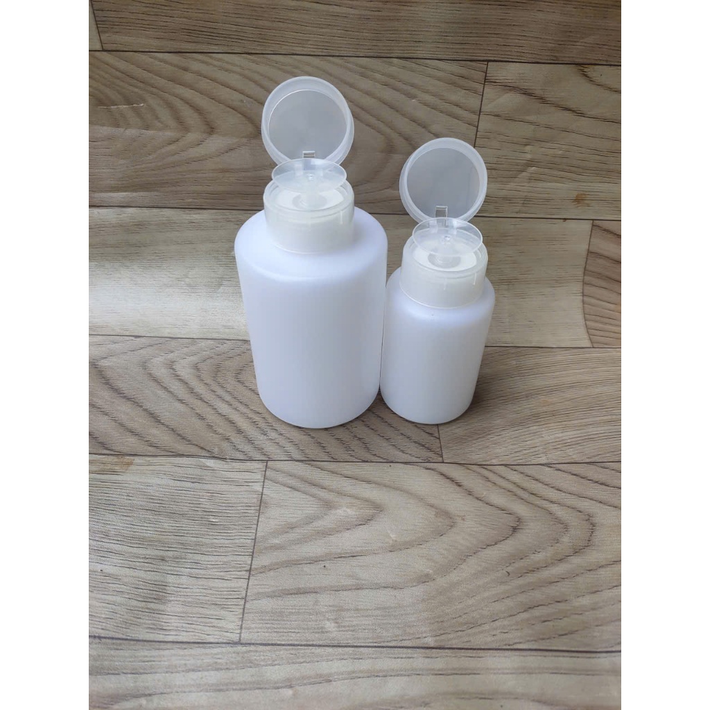 Bình nhấn acetone chai Trắng Sữa không tem