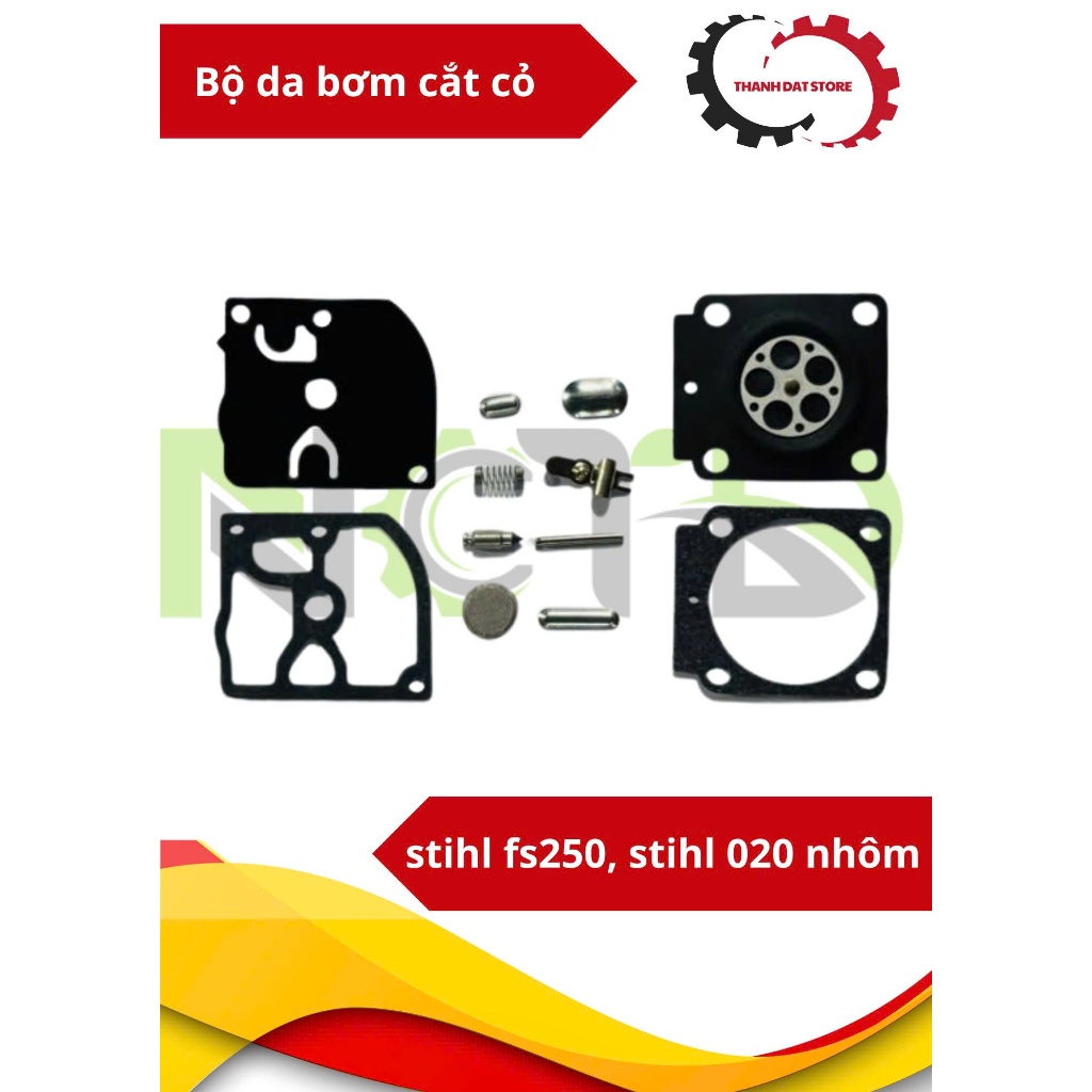 Bộ Da Bơm Da Thở Chế Hòa Khí Bình Xăng Con Cắt Cỏ Stihl Fs250, Stihl 020 nhôm