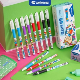  Combo 5 10 20 Bút Gel Thiên Long Doraemon GEL-012 DO - bút mực nước ngòi 0.5mm cho học sinh tiểu học có đệm tay mềmm 
