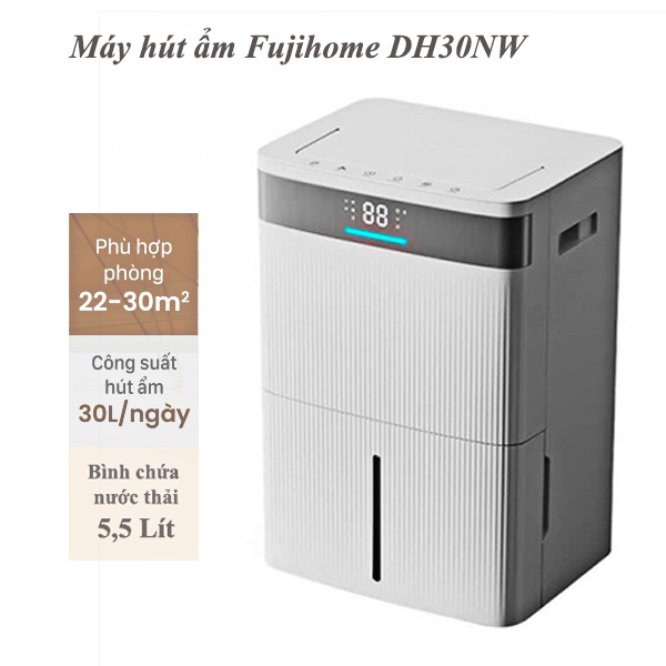 Máy hút ẩm 30L Wifi Fujihome DH30NW