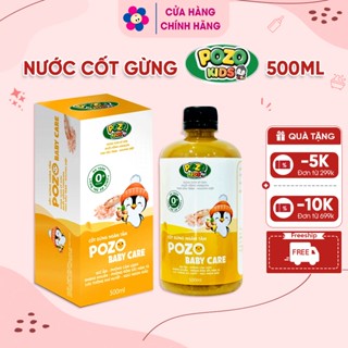  Nước Cốt Gừng Ngâm Tắm Cho Bé Pozo Baby Care - Tràm Khuynh Diệp Muối Hồng Himalaya - Tắm Bé Ngâm Chân Giữ Ấm 