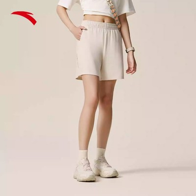 ANTA Nữ Quần Short thể thao Dệt Kim Chống Ẩm Nhanh Khô Thoáng Khí Hợp Thời Trang Thể Dục 1625C7317