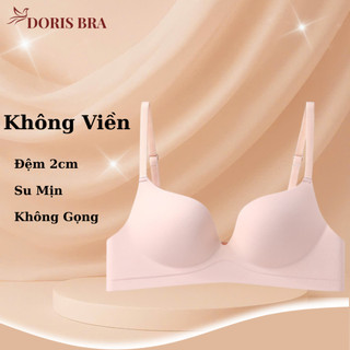  Áo lót đúc su non mềm mịn nâng ngực DORIS - A10 áo ngực su trơn không gọng có đệm 1.5cm ôm nâng ngực 