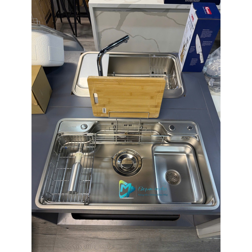 Chậu Rửa Bát 1 Hố Hãng Nobinox - LIKEN NL792D { Tặng Vòi }