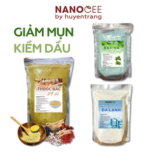  Bột Đắp Mặt Nạ Giảm Mụn Kiềm Dầu: Khoáng Lạnh Bạc Hà Vàng 24k Ngũ Hoa Oải Hương Yến Mạch 