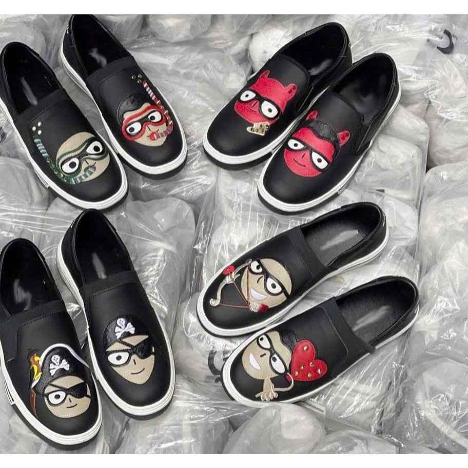 Giày lười quỷ đỏ, cướp biển, cung tên, vương miện da siêu bền, nhiều mẫu mã, chọn tha hồ