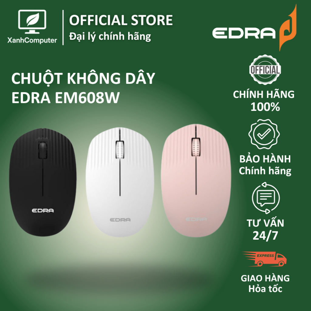 Chuột không dây EDRA EM608W - Hàng chính hãng