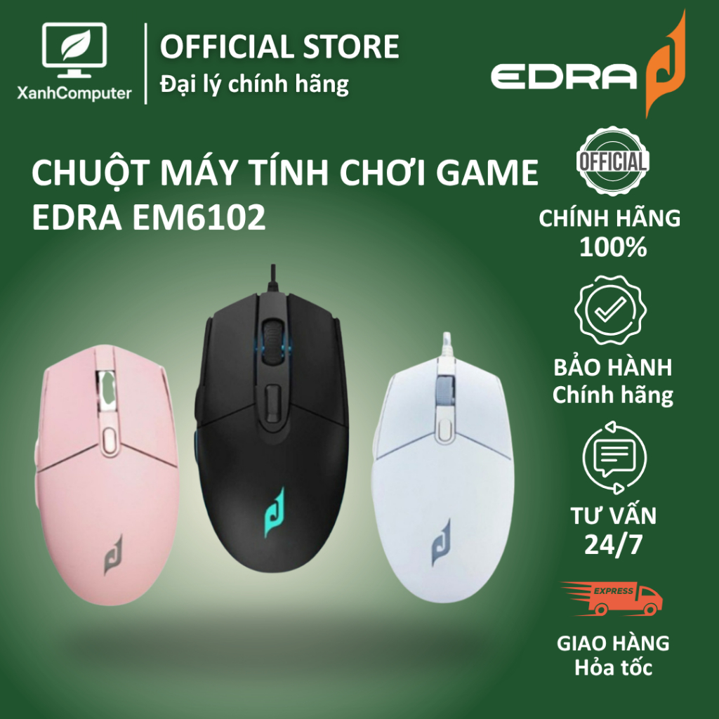 Chuột máy tính chơi game EM6102 EDRA