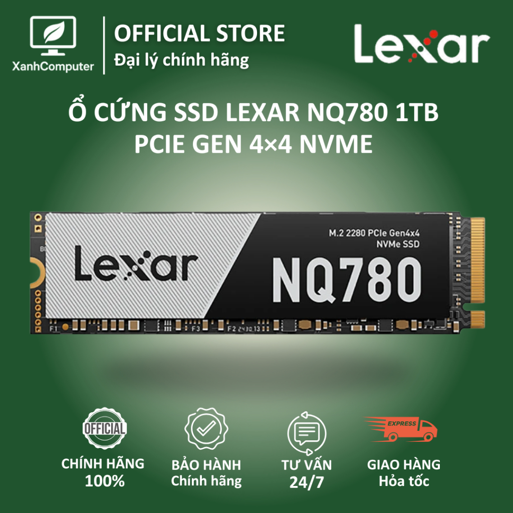 Ổ cứng SSD Lexar NQ780 1TB PCIe Gen4×4 NVMe M.2 2280