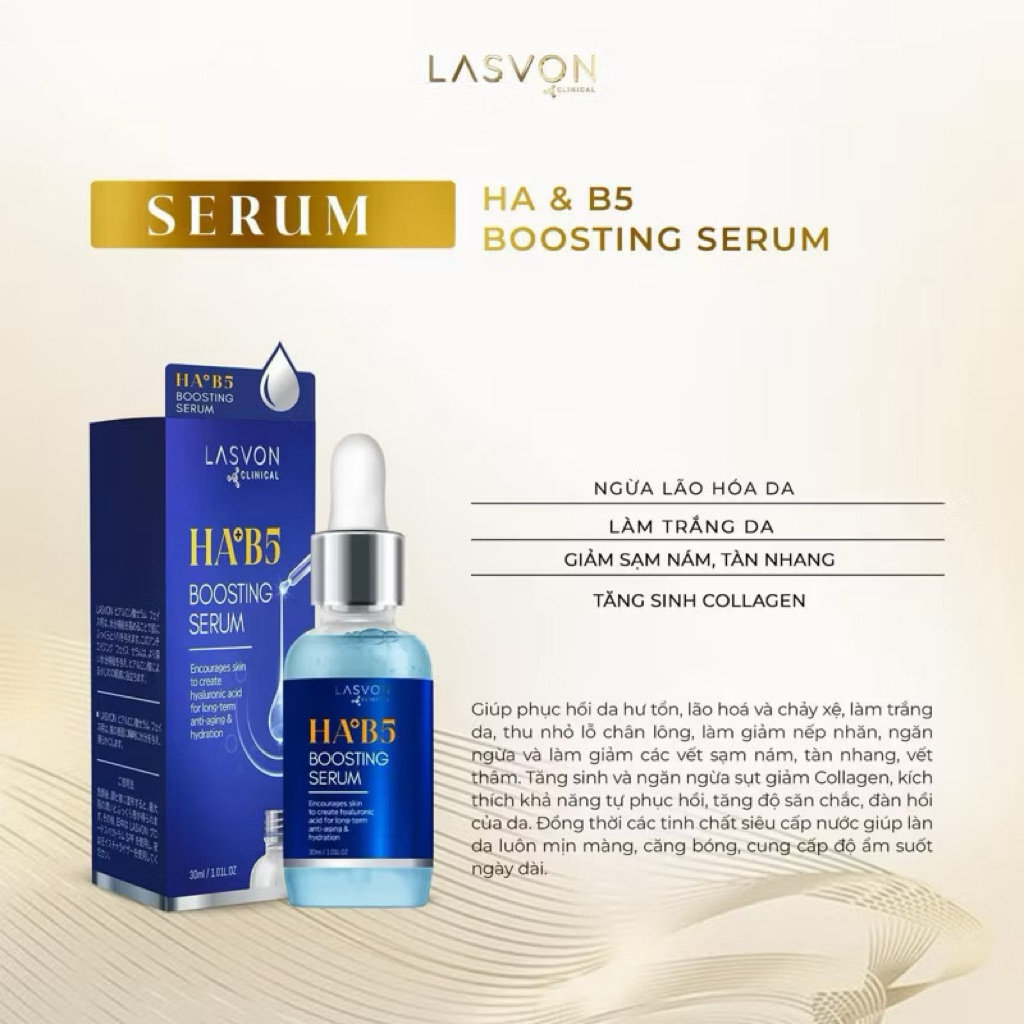 Ha & B5 Booốting Tinh chất Serum Hyaluronic Acid &Vitamin B5