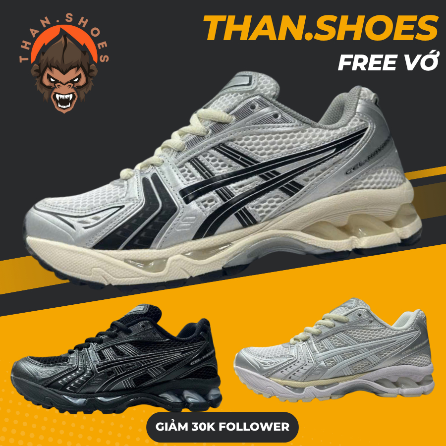 Giày Sneaker Thể Thao Gel Kayano 14 Tổng Hợp Màu - Than.Shoes