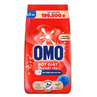  Bột giặt OMO Xanh Loại bỏ mùi hôi Túi 5.5kg 